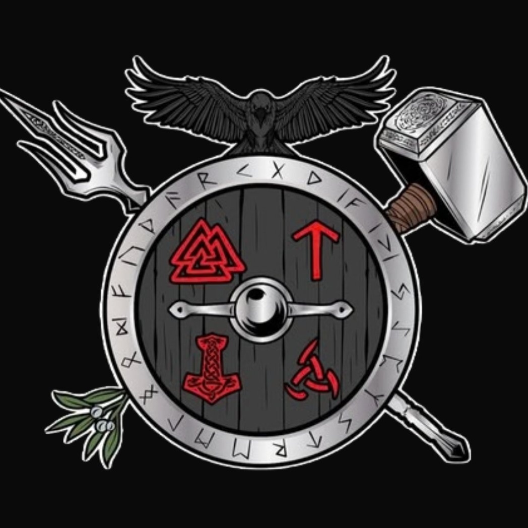 The Norse crest — Shield of the Nine Realms